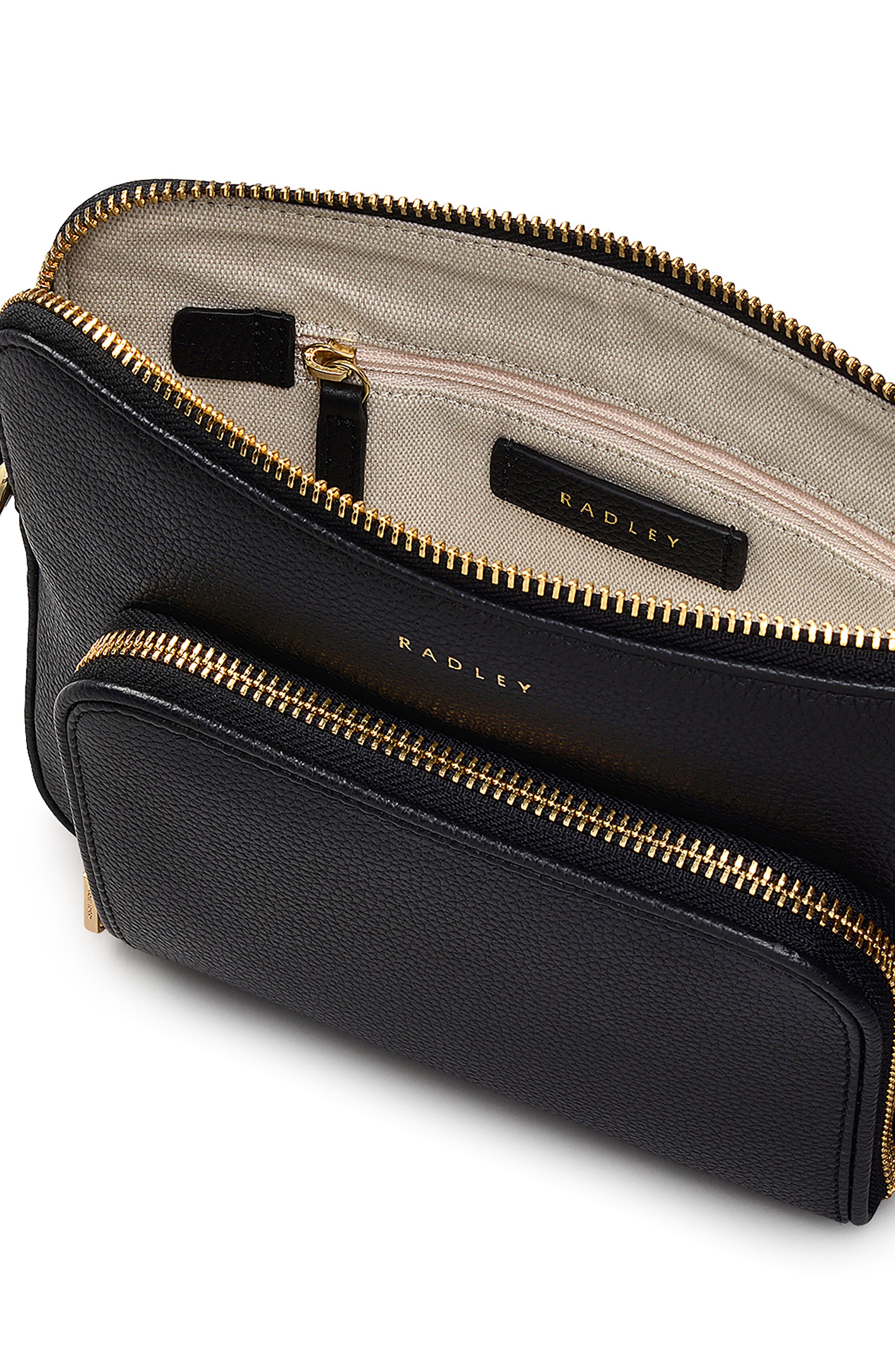 Radley Redford Close Small Ziptop Crossbody Bag, Alternate, color, Black