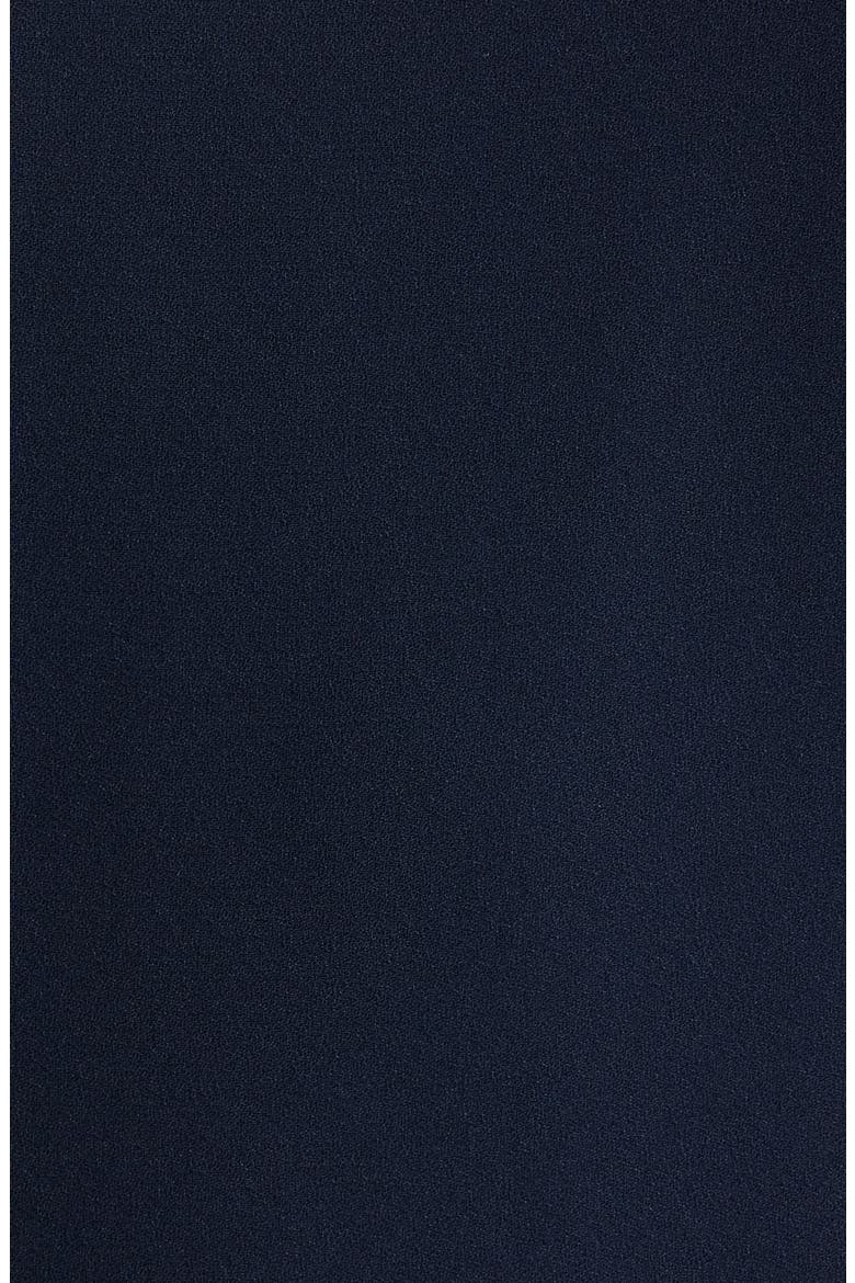 Cape Detail Triple Georgette Gown, Alternate, color, LAUREN NAVY BLUE