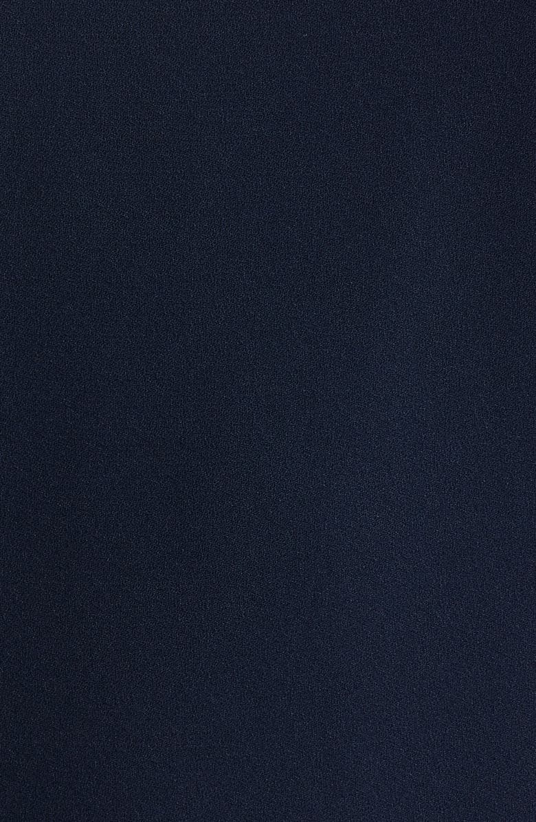 Lauren Ralph Lauren Cape Detail Triple Georgette Gown, Alternate, color, Lauren Navy Blue