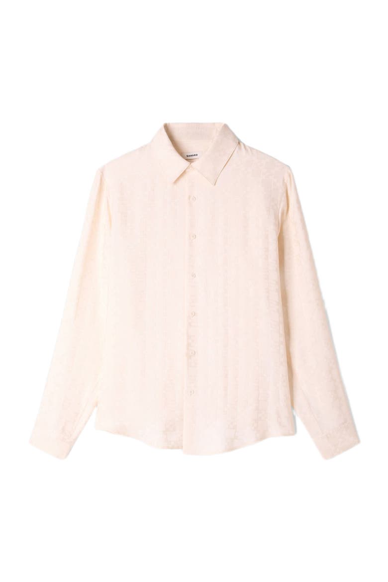 Square Cross loose-fit shirt, Alternate, color, White