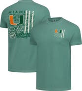 IMAGE ONE Men's  Green Miami Hurricanes Comfort Colors OHT Camo Overlay T-Shirt