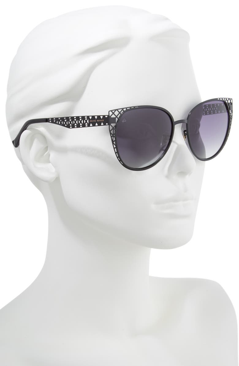 Privé Revaux The Monarch 57mm Cat Eye Sunglasses, Alternate, color,