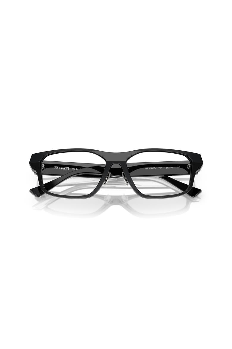 54mm Rectangle optical glasses, Alternate, color, Black