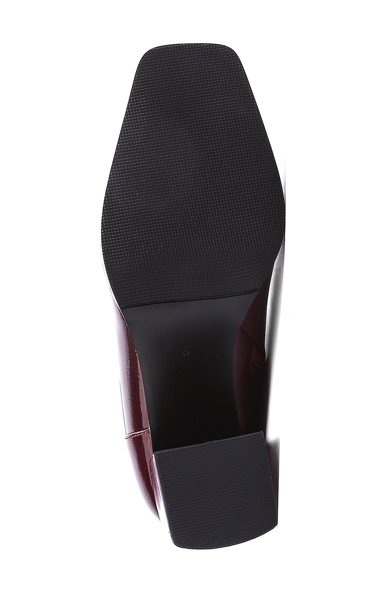 NINETY UNION Fortune Square Toe Boot, Alternate, color, Burgundy
