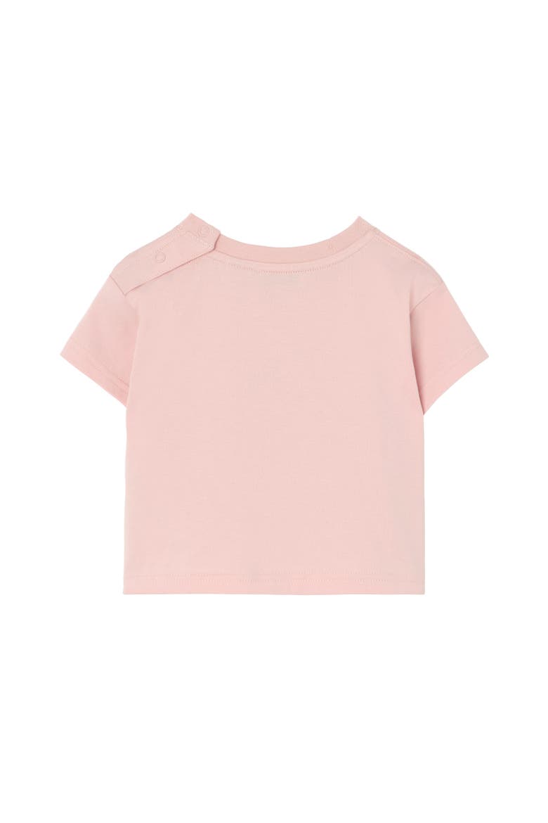 Knight Stamp Cotton T-shirt, Alternate, color, Bouquet pink