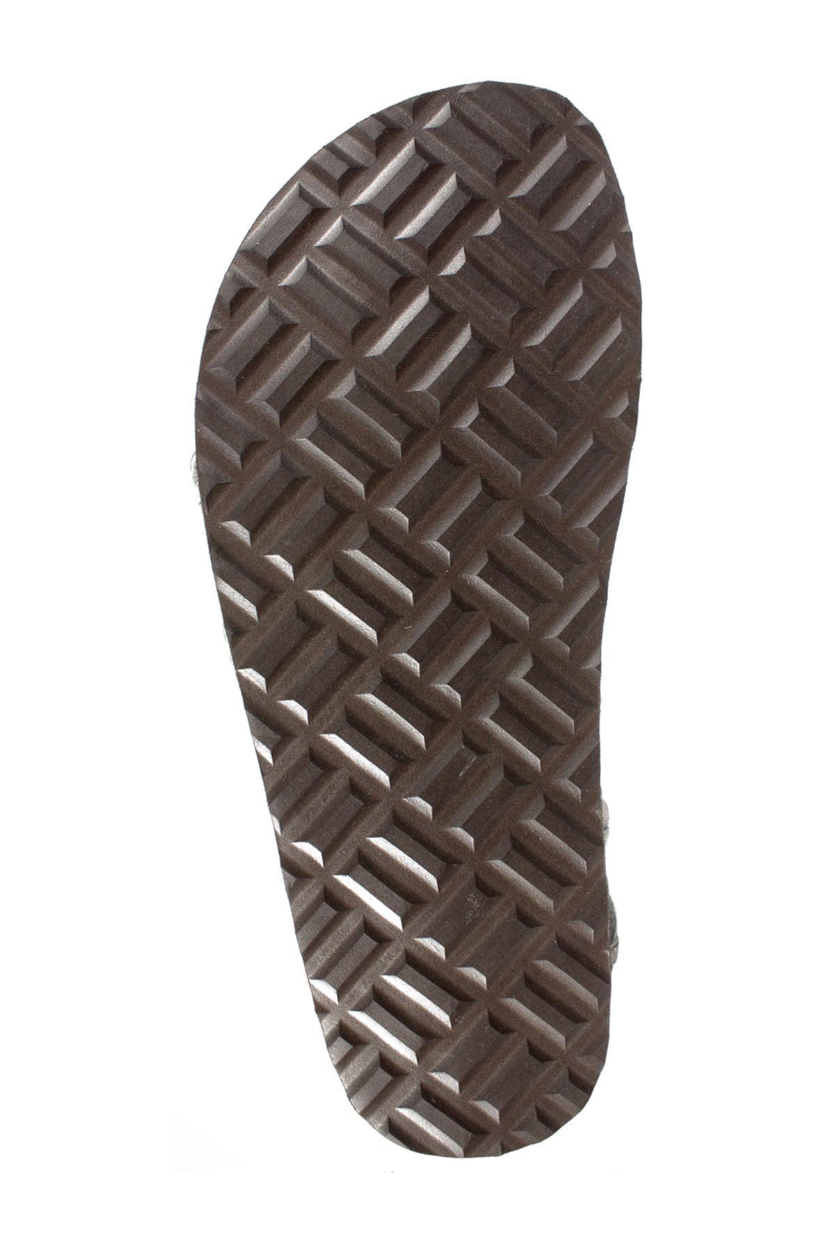 White Mountain Footwear Hayleigh Braided Leather Footbed Sandal, Alternate, color, Black/Nubuck