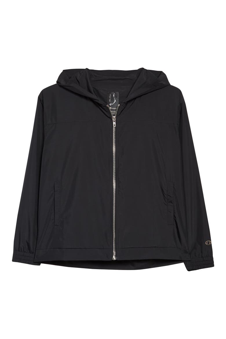 x Champion Water Repellent Hooded Windbreaker, Main, color, LIGHT NYLON BLACK