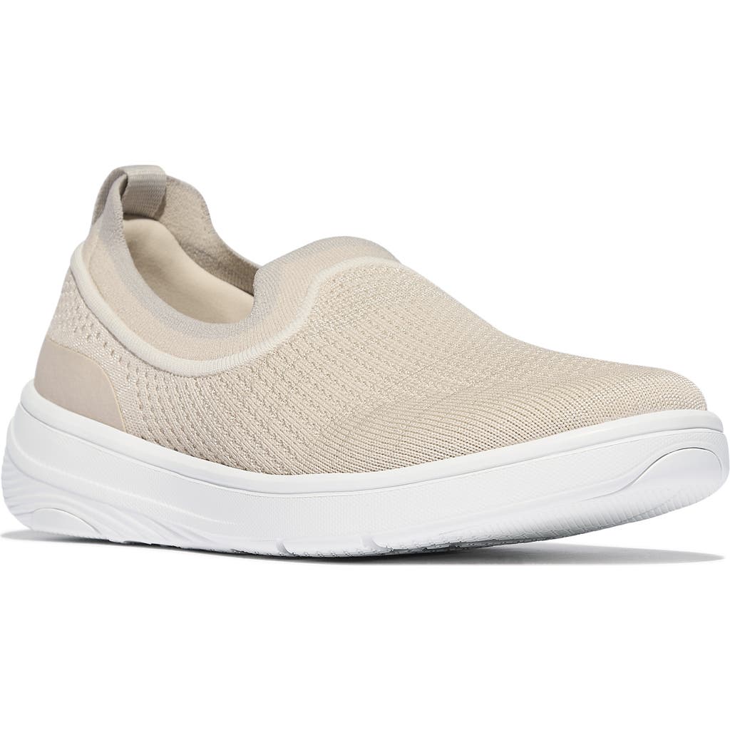 Fitflop Super-q Knit Slip-on Sneaker In Neutral