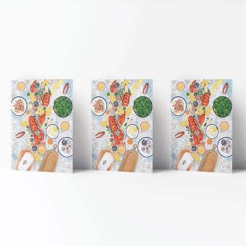 Everyday Greeting Card Pack (3ct) "Lobster Bake"