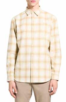 Theory Irving Fade Flannel Shirt