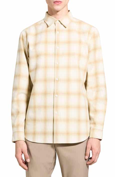 Theory Irving Fade Flannel Shirt