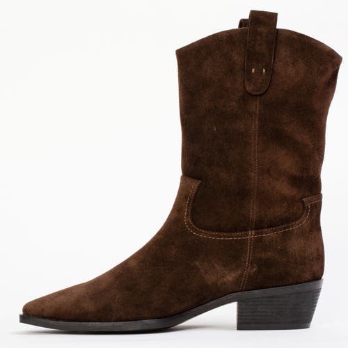 Black Suede Studio Casey 55 Suede Boot In Brown