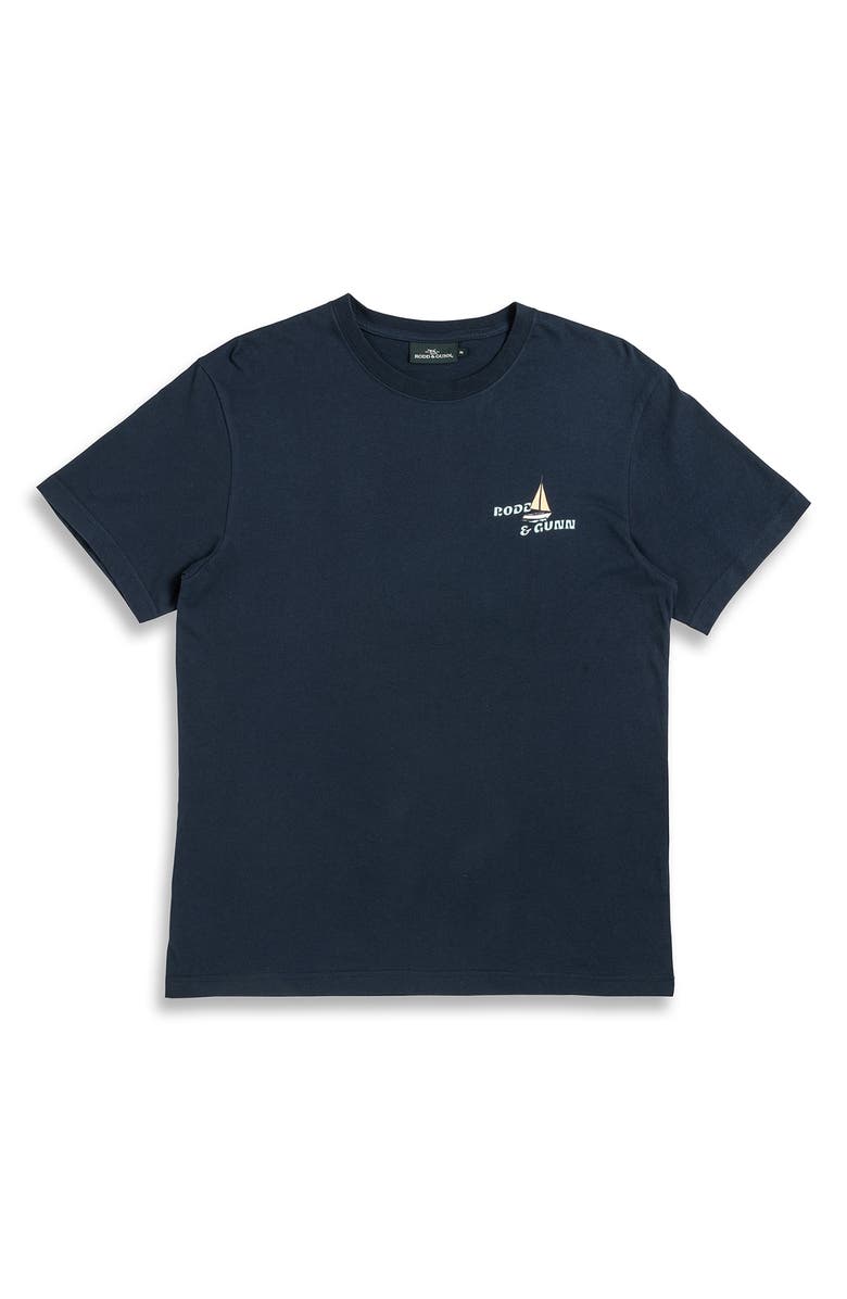 Rodd & Gunn Hauraki Gulf Graphic Tee, Alternate, color, Navy