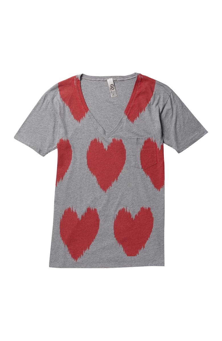 GO COUTURE Printed Pocket T-Shirt, Alternate, color,