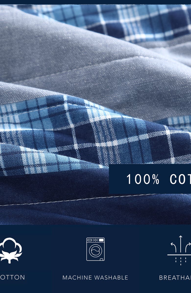 Nautica Addison Quilt Set, Alternate, color, Blue