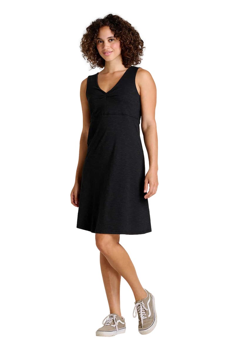 Toad & Co Rosemarie Sleeveless Dress, Alternate, color, Black