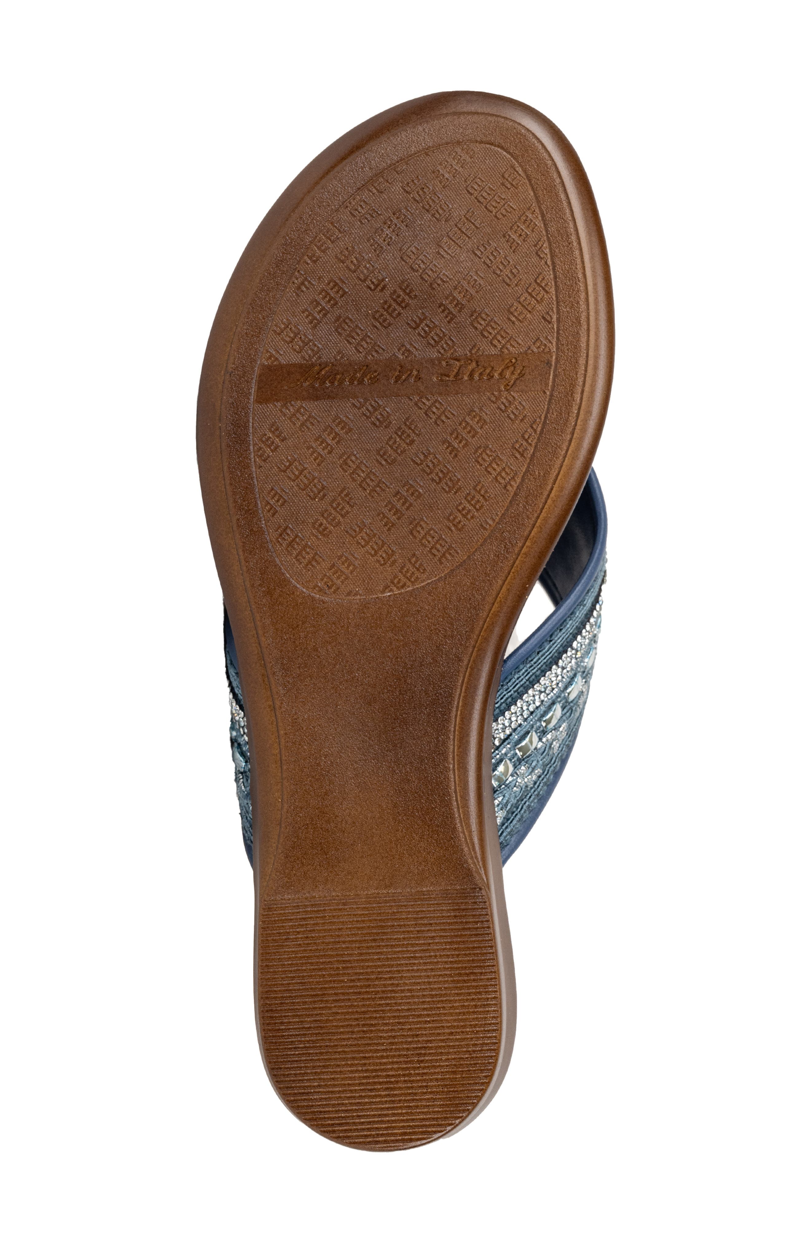 Zali Slide Sandal, Alternate, color, DENIM