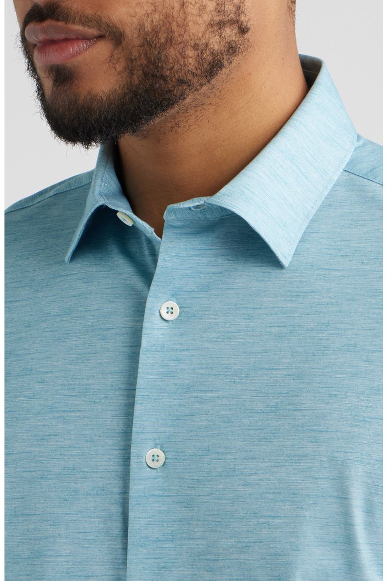 James OoohCotton® Space Dye Button-Up Shirt, Alternate, color, TEAL