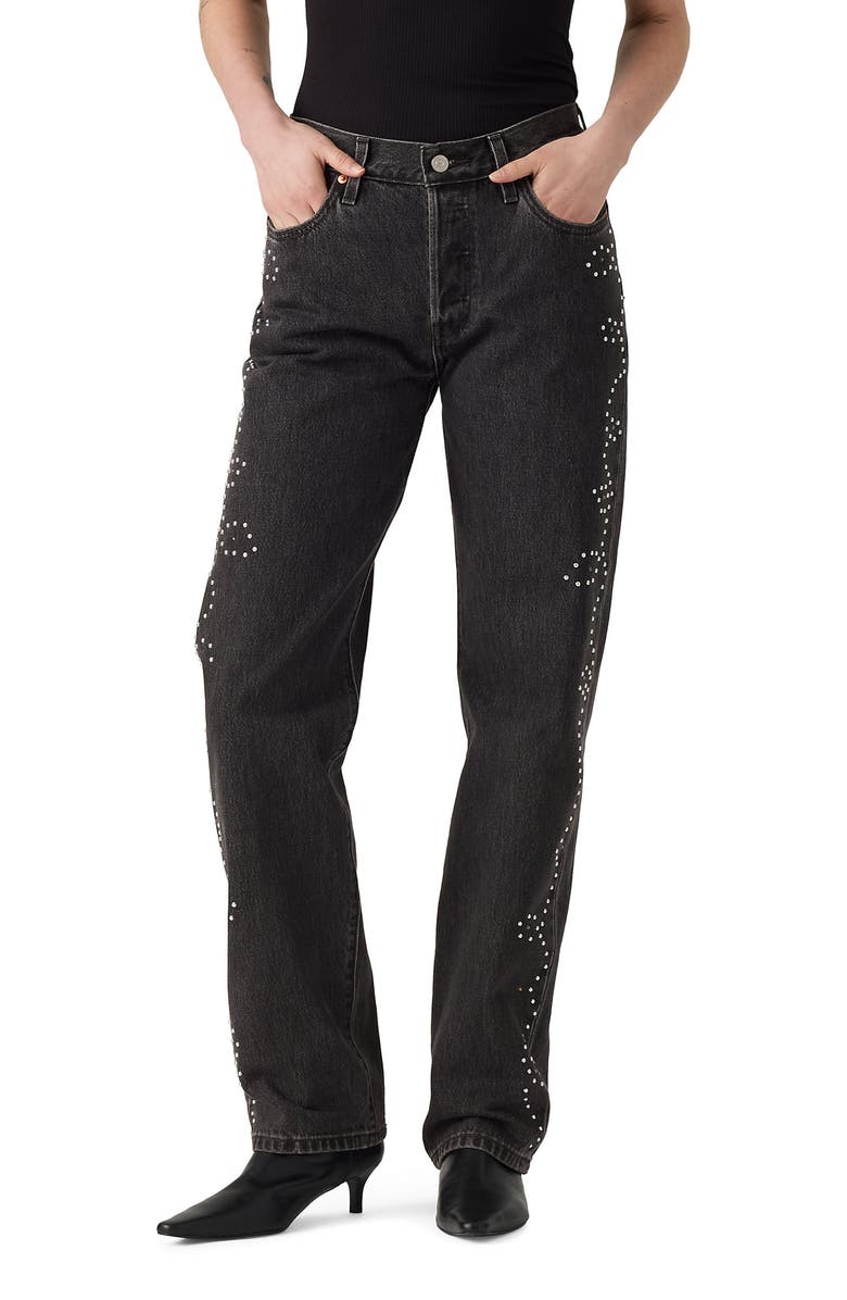 Levi's 501<sup>®</sup> '90s Straight Leg Jeans, Main, color, Bejeweled