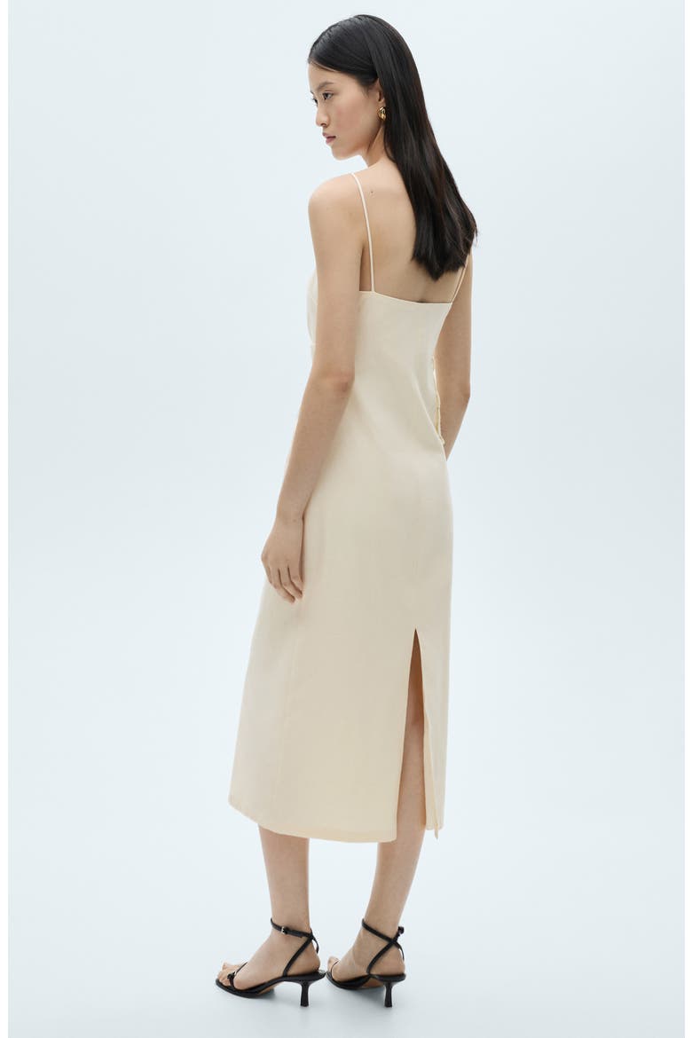 Floral Crochet Sleeveless Midi Dress, Alternate, color, ECRU