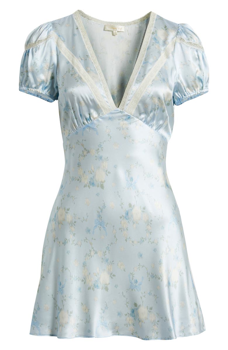 LoveShackFancy Sylara Silk Minidress, Alternate, color,