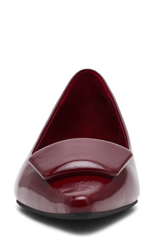 Anne Klein Crawford Pointed Toe Flat In Burgundy