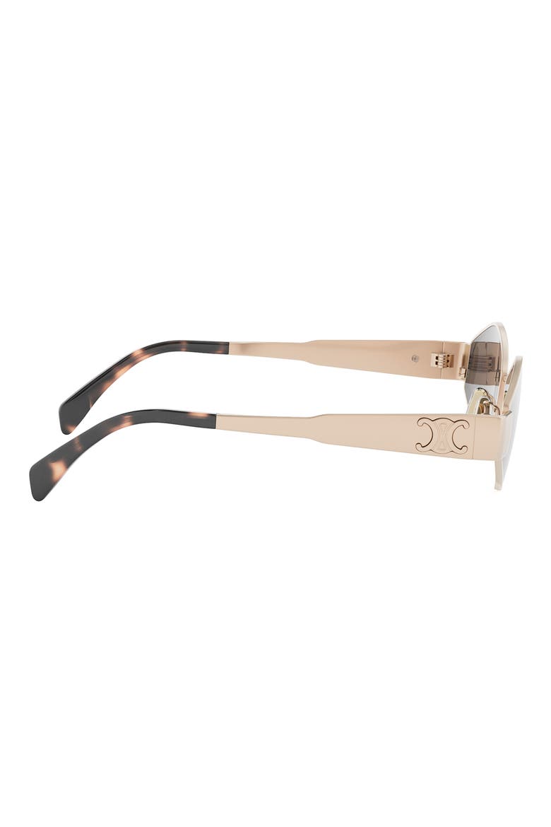 Triomphe 54mm Geometric Sunglasses, Alternate, color, SHINY ROSE GOLD / SMOKE