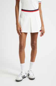 Sporty & Rich Mila Logo Detail Miniskirt