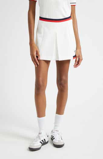 Sporty & Rich Mila Logo Detail Miniskirt