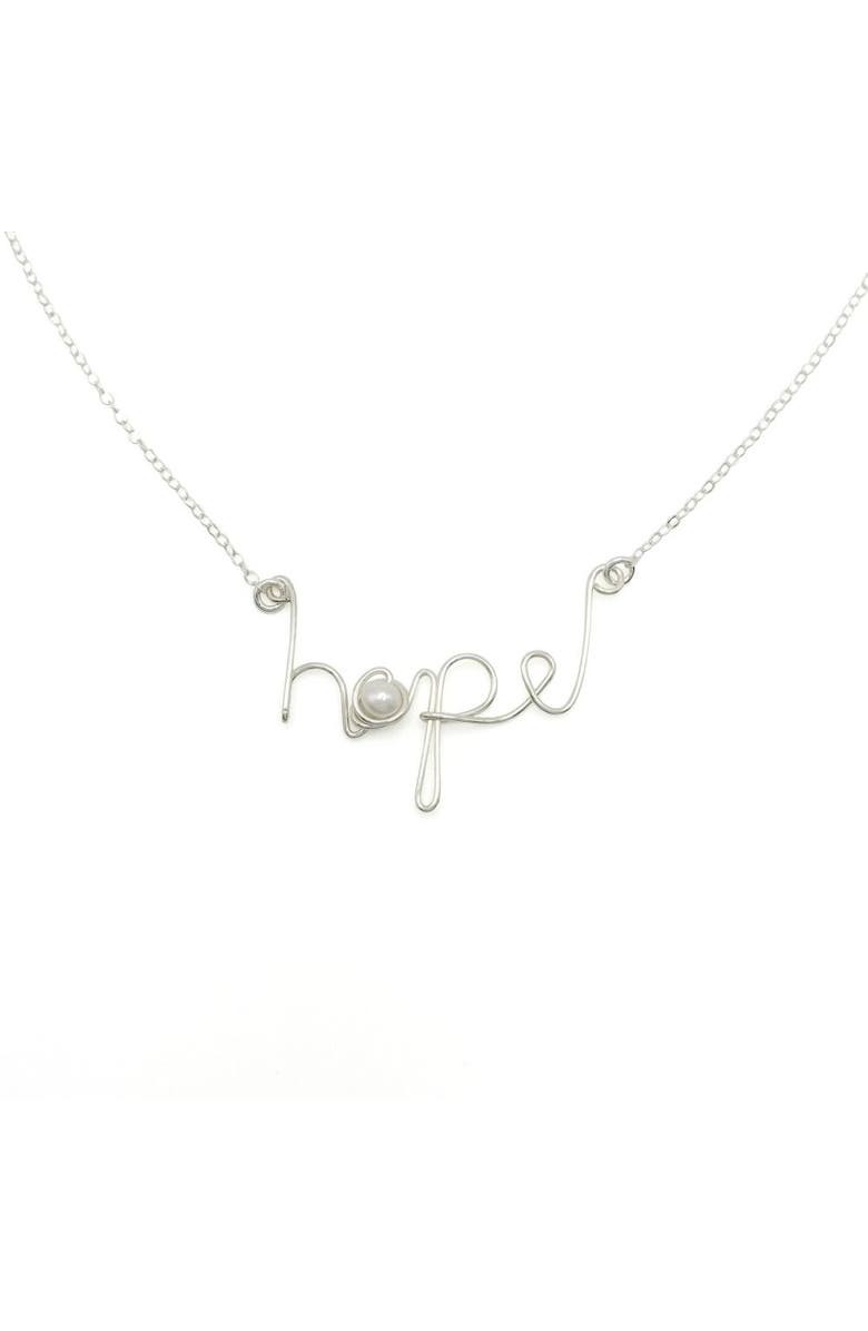 Alegria Accessories Hope Sterling Silver Necklace, Alternate, color, Silver