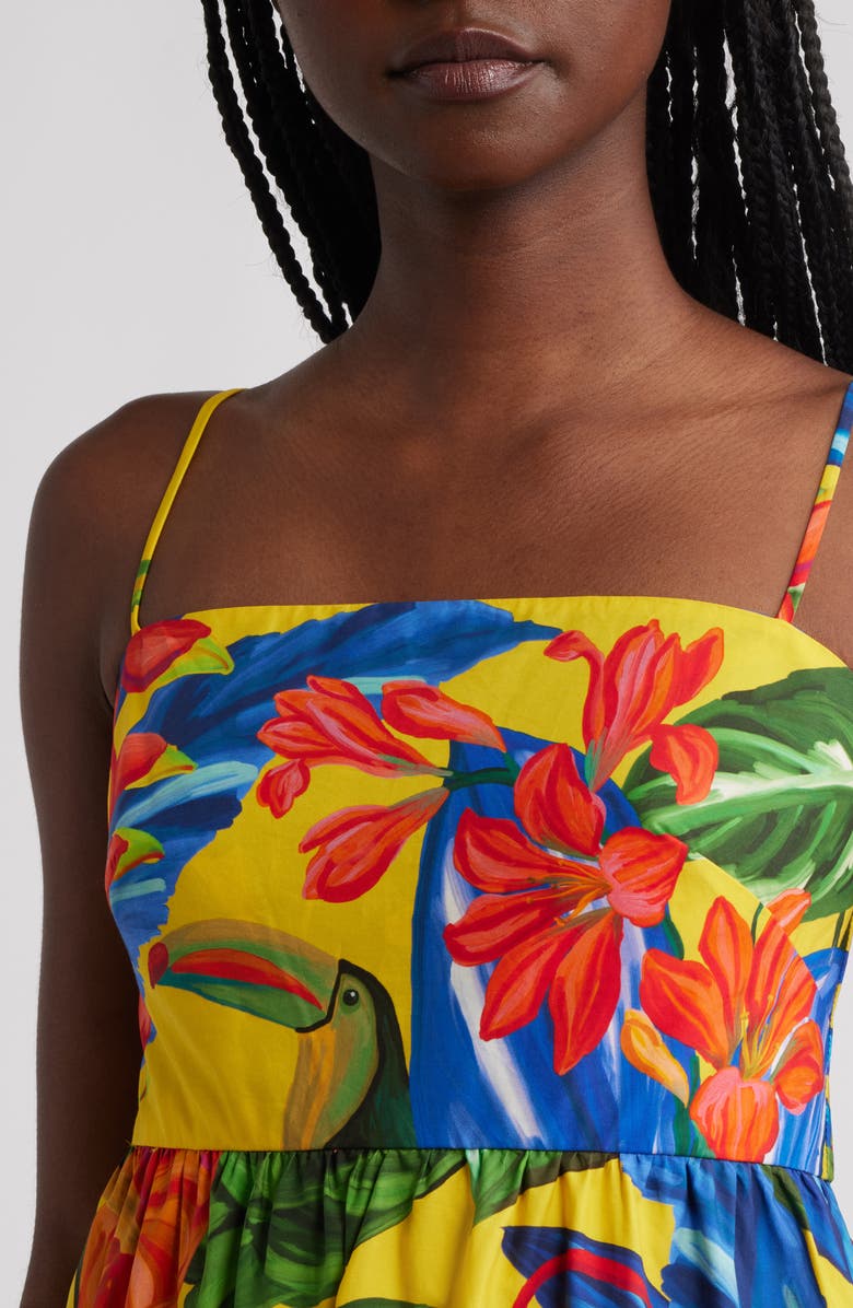 FARM Rio Bright Nature Maxi Sundress, Alternate, color, Yellow