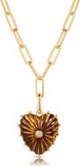 THATCH Malene Heart Charm Paperclip Pendant Necklace
