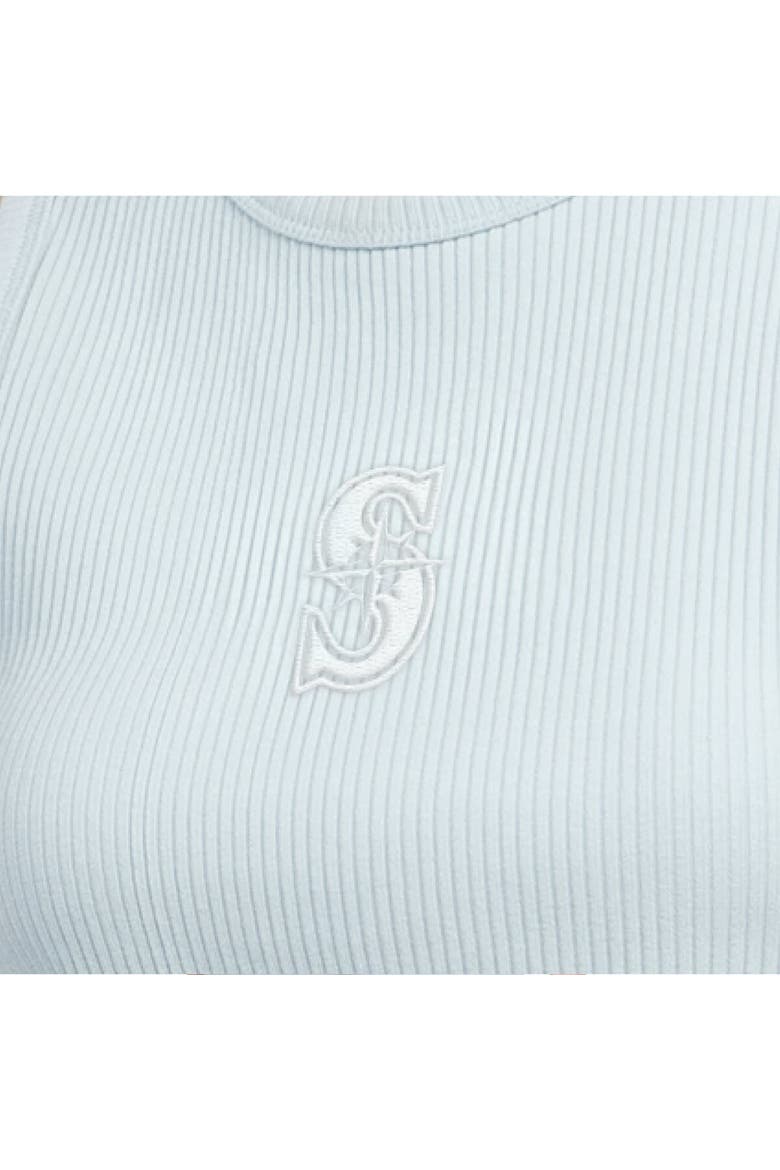 Women's Starter Mint Seattle Mariners Pastels Ribbed Tank Top, Alternate, color, Mint