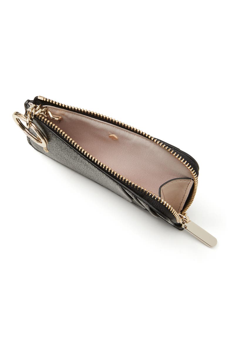 zip code leather cardholder, Alternate, color, BLACK
