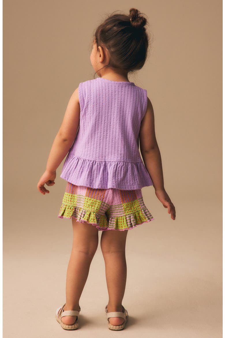 Vest & Shorts Set, Alternate, color, PURPLE