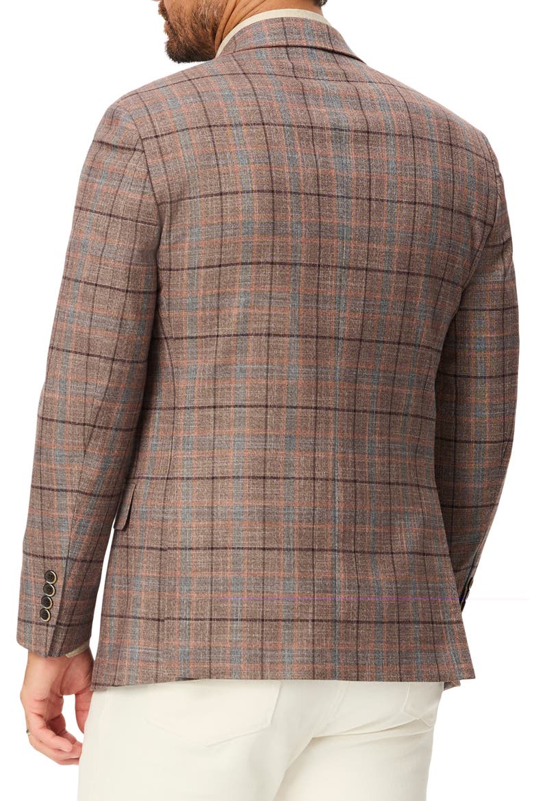Plaid Sport Coat, Alternate, color, BROWN