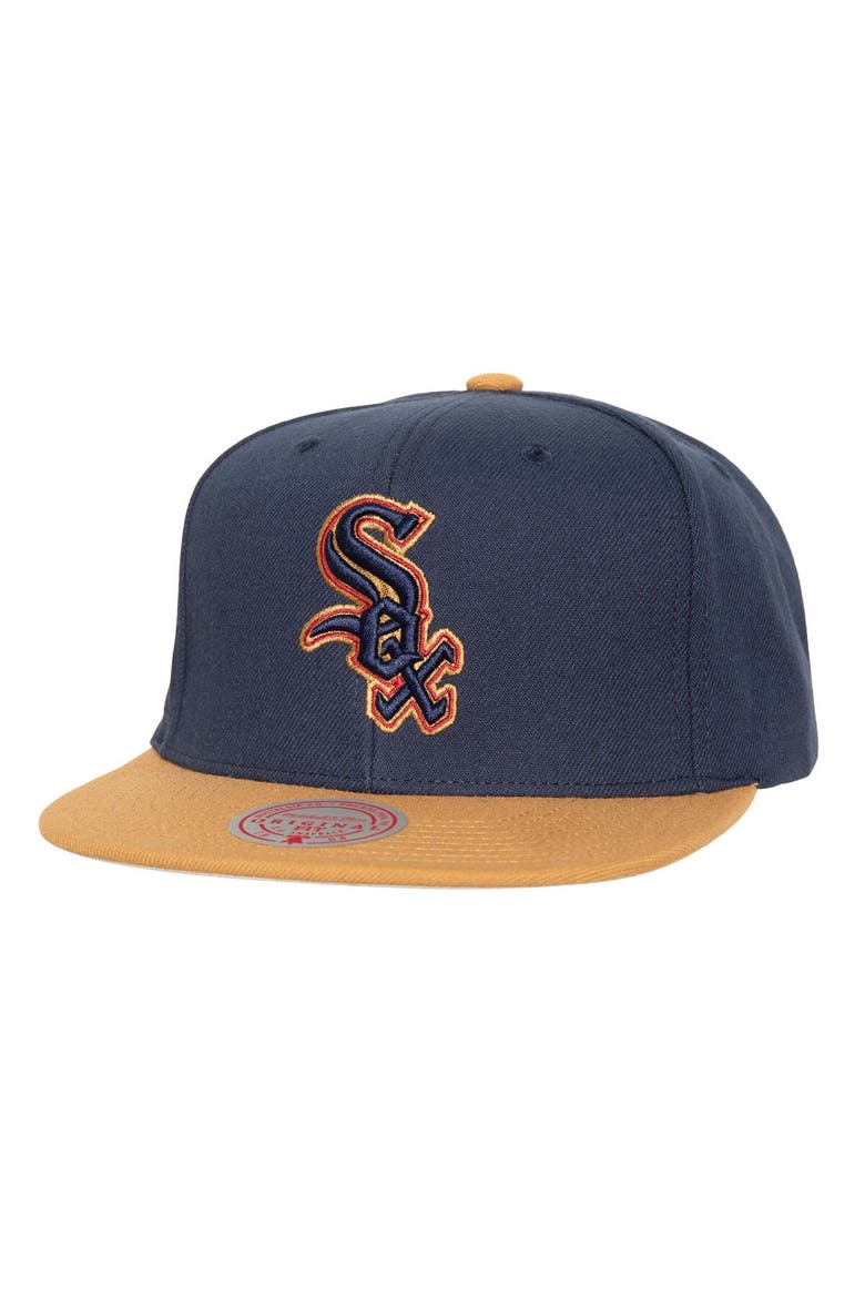 Men's Mitchell & Ness Navy Chicago White Sox Work It Snapback Hat, Main, color, Navy
