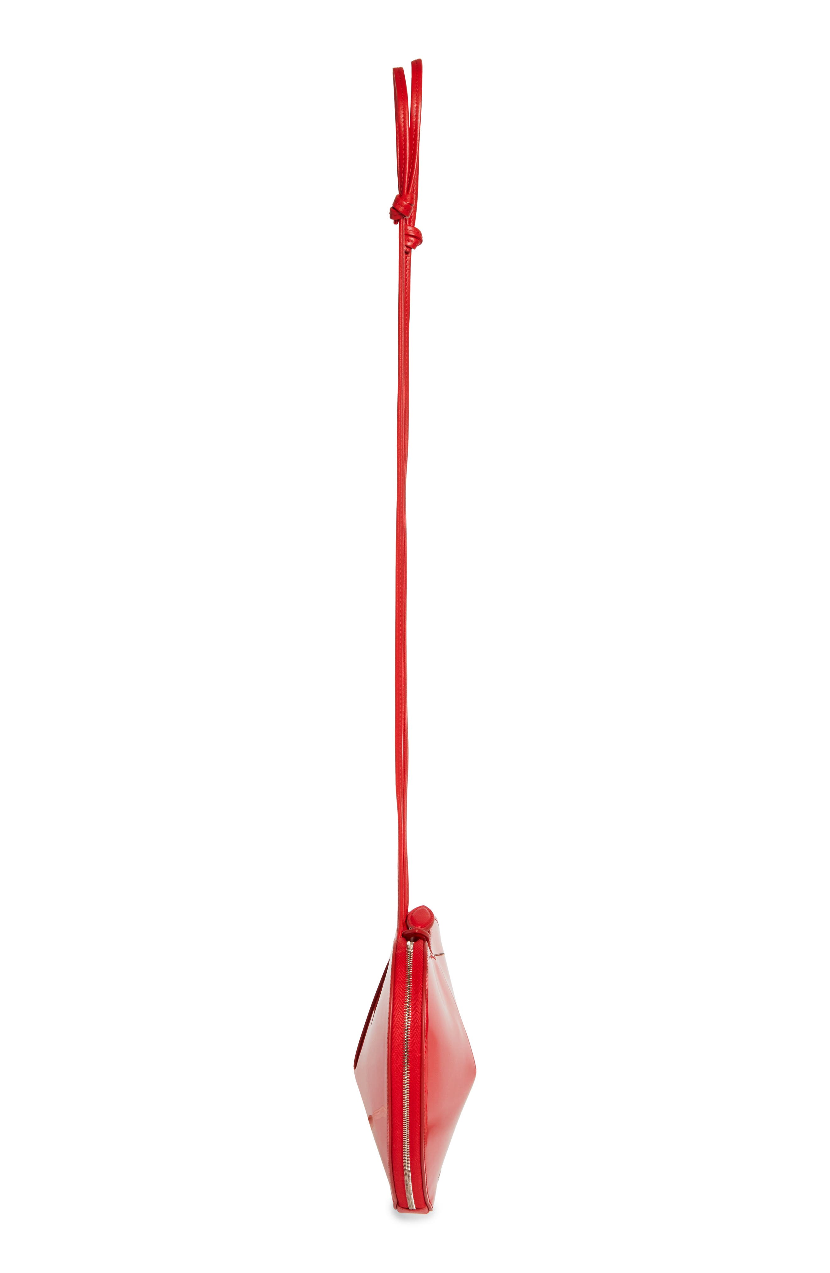 Le Coeur Patent Leather Crossbody Bag, Alternate, color, ROUGE VERMILLON
