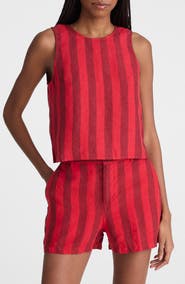 Madewell Tie-Back Linen Shell Top