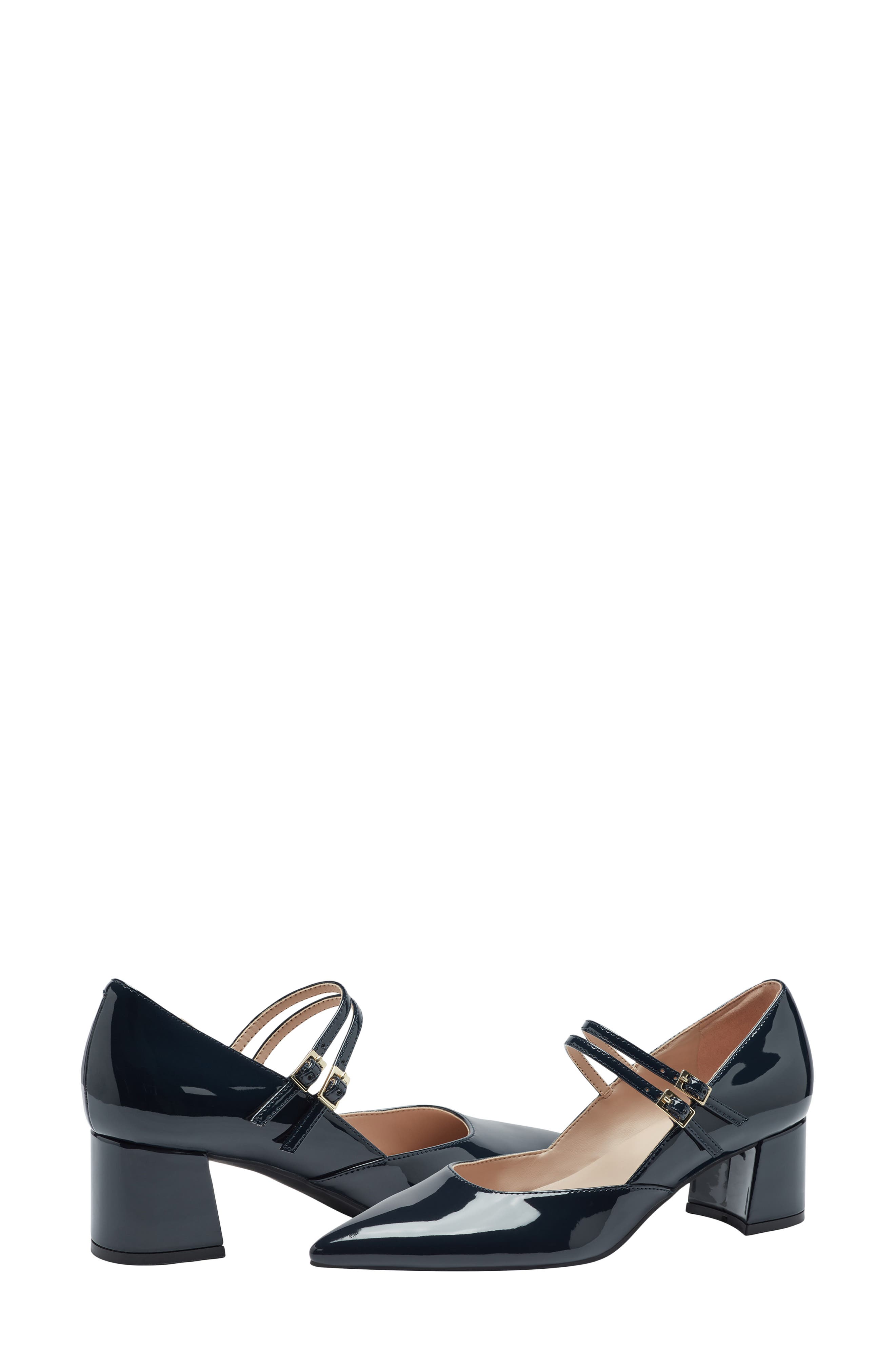 Smith Pointed Toe Mary Jane Pump, Alternate, color, DARK BLUE