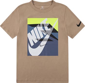 Kids' RWB Gradient Box Logo Graphic T-Shirt