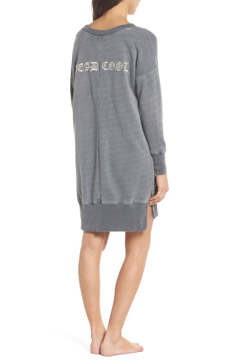 David Lerner Lounge Sweatshirt Dress, Alternate, color, 
