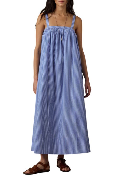 Coastal Poplin Emmy Maxi Dress