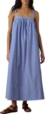 Faherty Coastal Poplin Emmy Maxi Dress