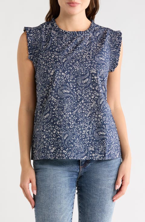 Smocked Ruffle Tank