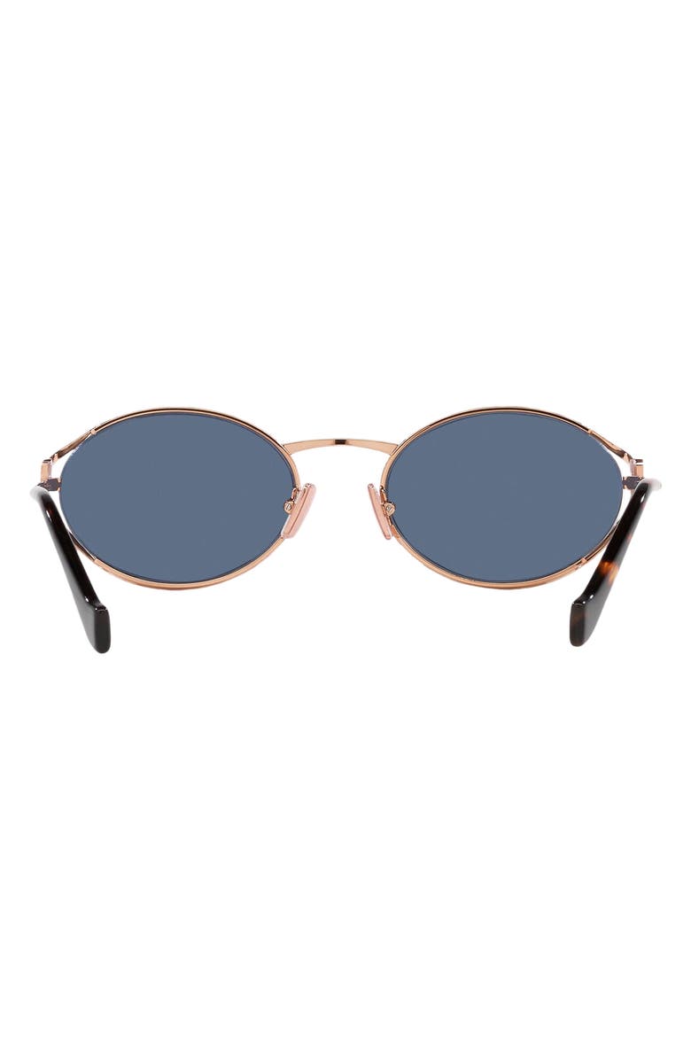 Miu Miu 54mm Oval Sunglasses, Alternate, color, Pink Gold