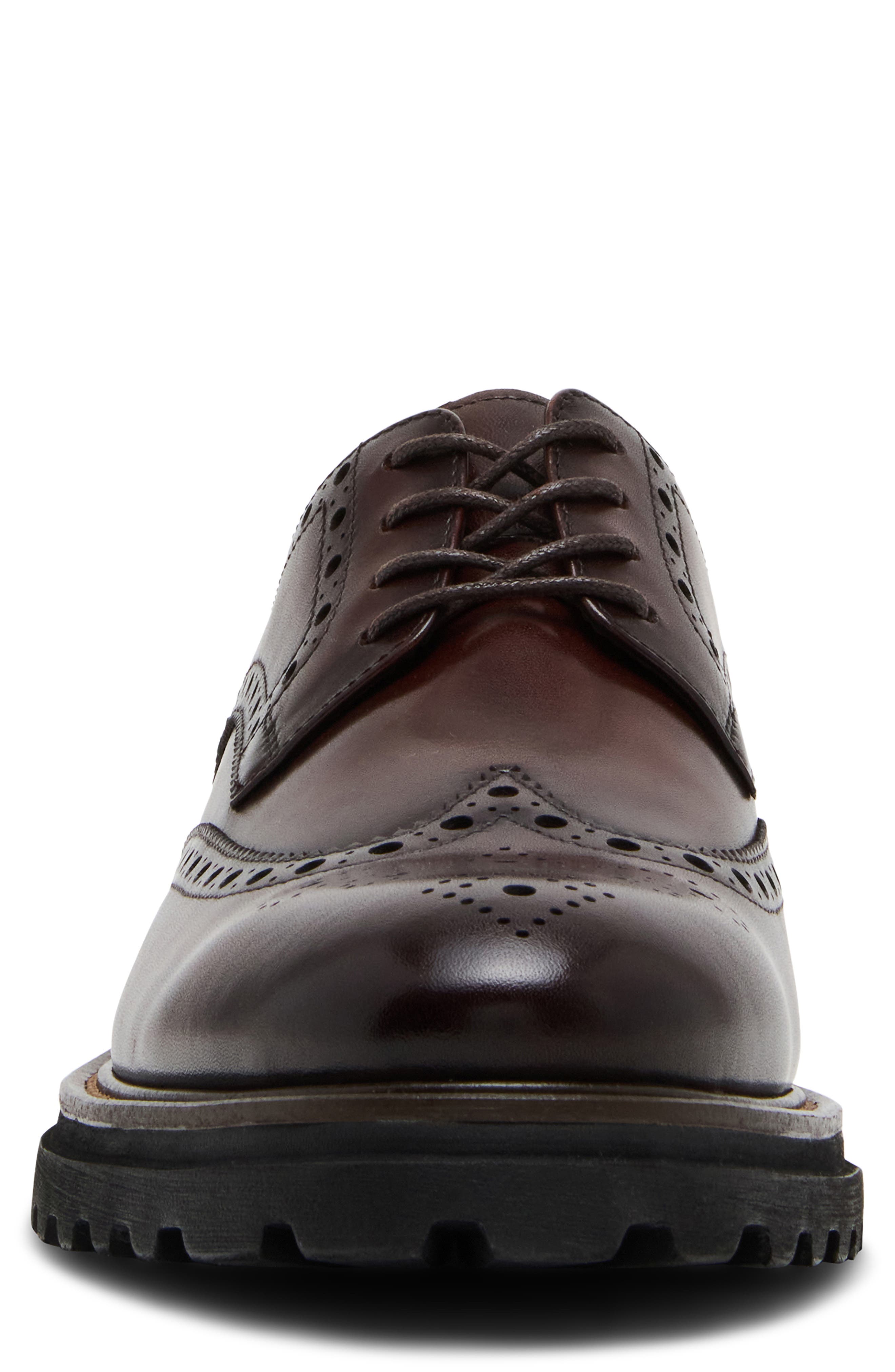 Steve Madden Kasaan Derby, Alternate, color, Brown Leather