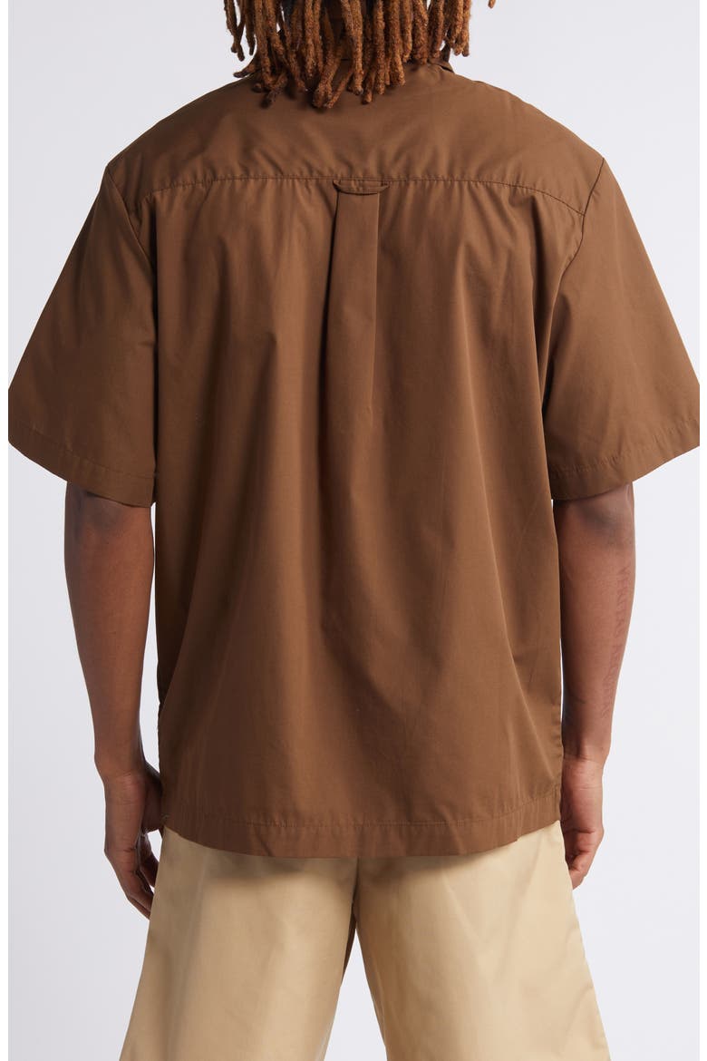Craft Short Sleeve Button-Up Shirt, Alternate, color, LUMBER