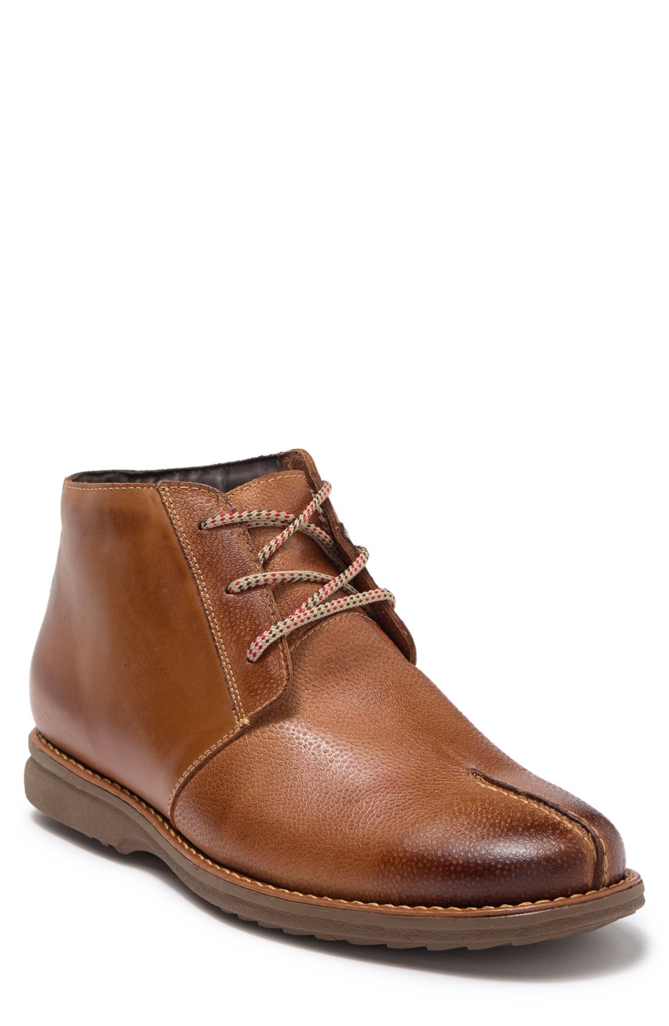 Center Seam 3-Eyelet Boot, Main, color, COGNAC