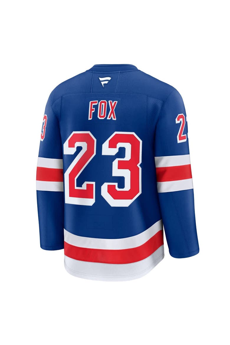 Men's Fanatics Adam Fox Blue New York Rangers Home Premium Jersey, Alternate, color, Blue